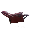Cadeira reclinável do sofá de reclinação do couro único